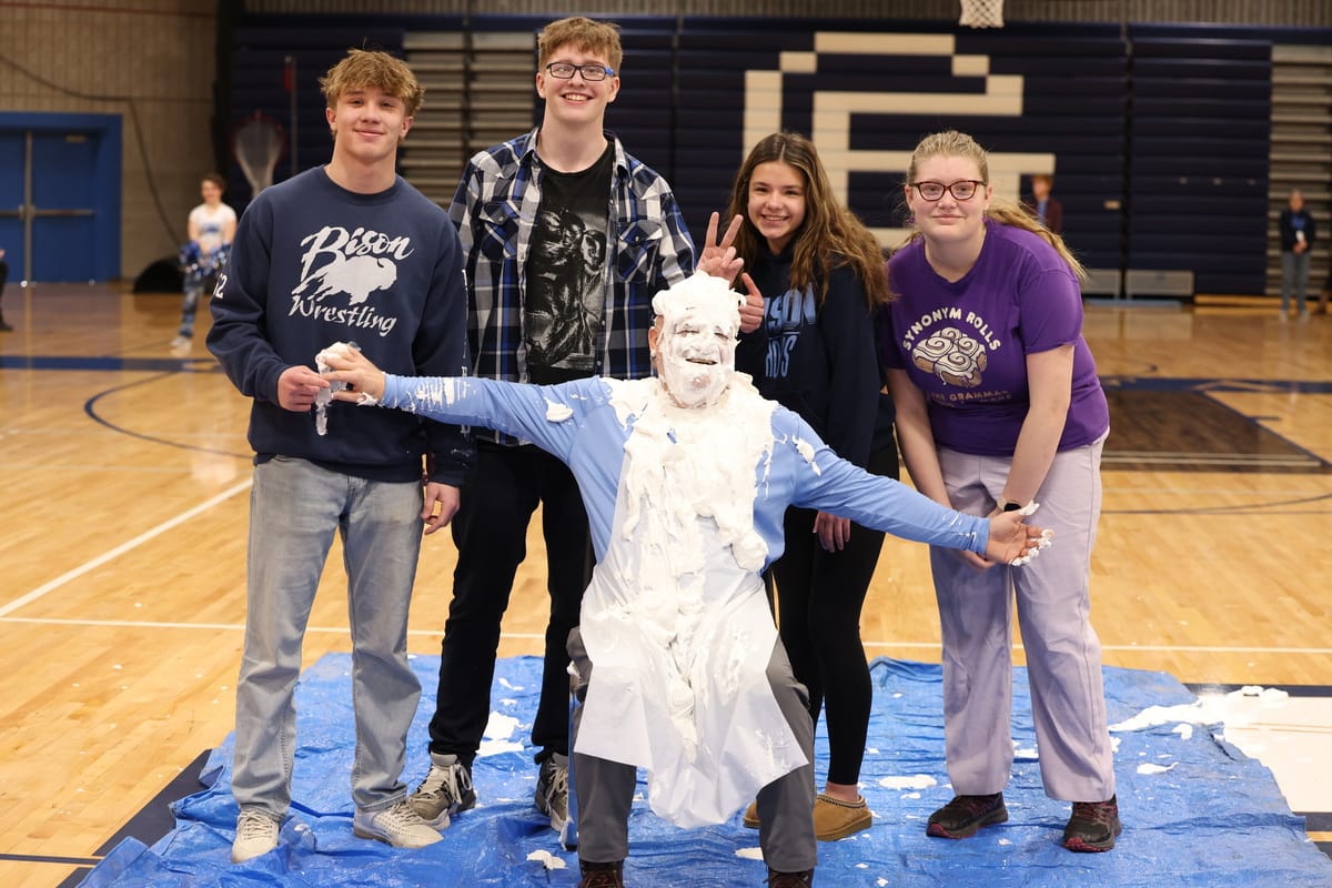 Great Falls High Food Drive Success Celebrated at Winter Pep Assembly