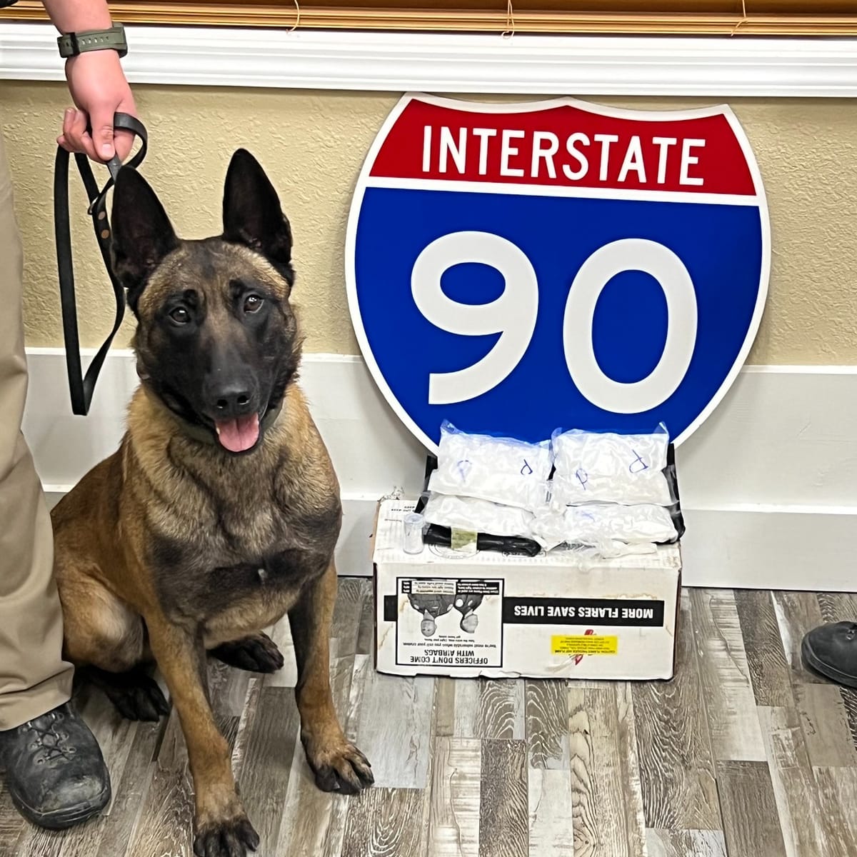 Montana Highway Patrol Trooper and K9 Seize 2.2 Pounds of Methamphetamine
