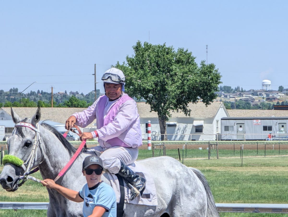 Fernando Gamez, One of the Oldest Racehorse Jockeys in the US, Competes in Great Falls