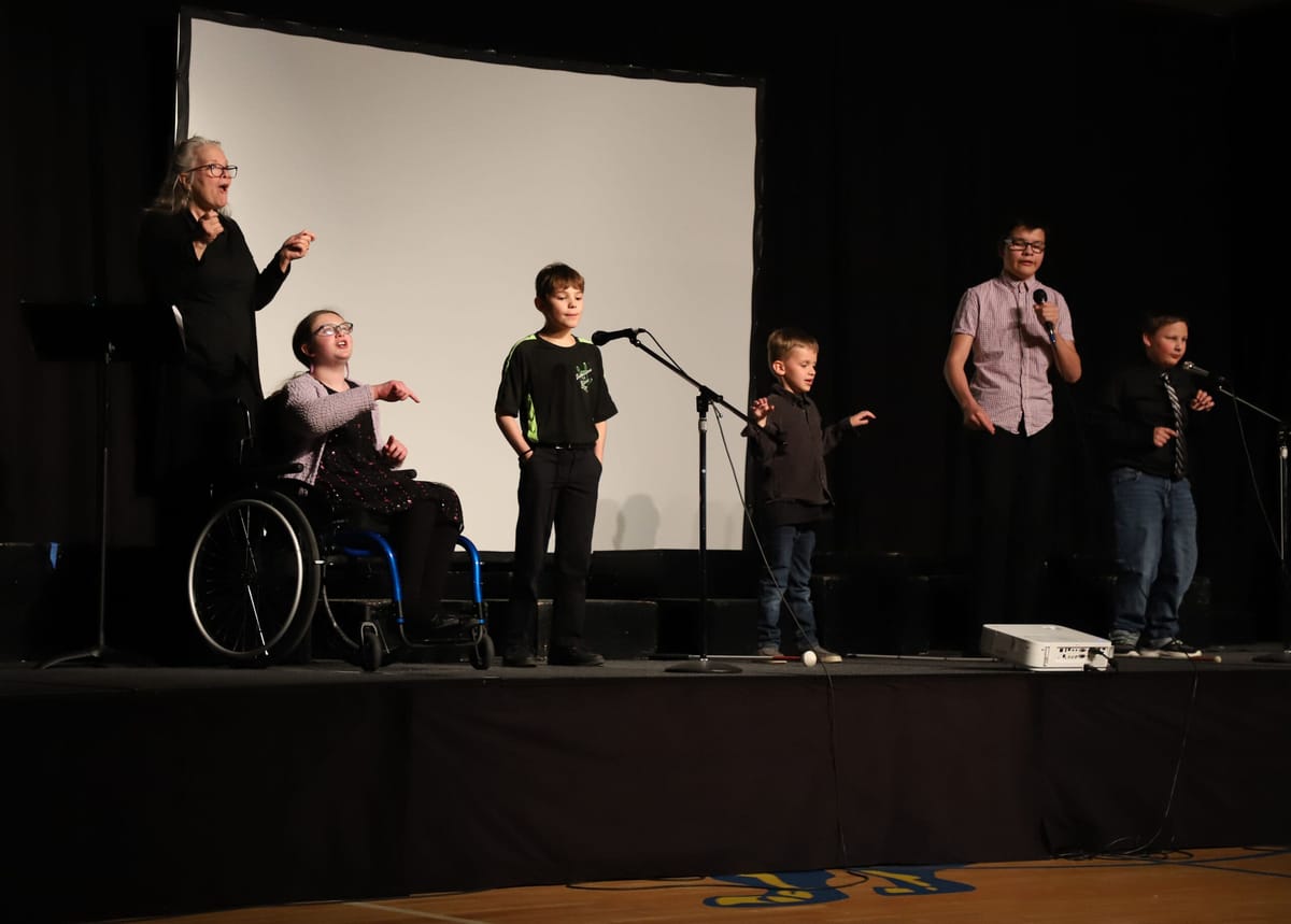 Montana School for the Deaf and Blind Performs on New Stage