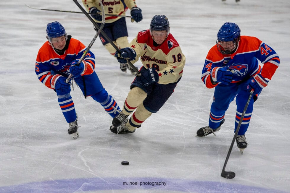 Newcomer Ethan Miller Scores Three Goals to Lead the Americans Over the Sabres