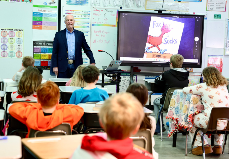 Gov. Gianforte Celebrates Read Across America Week with Students
