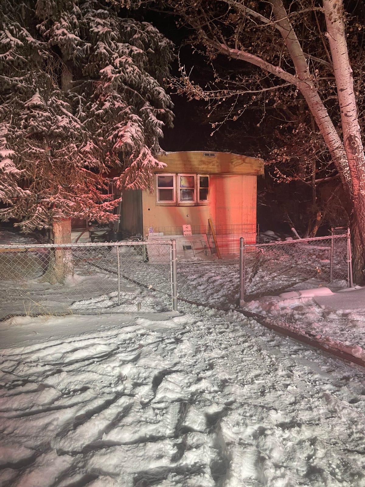 Vacant Trailer Destroyed in Early Morning Fire