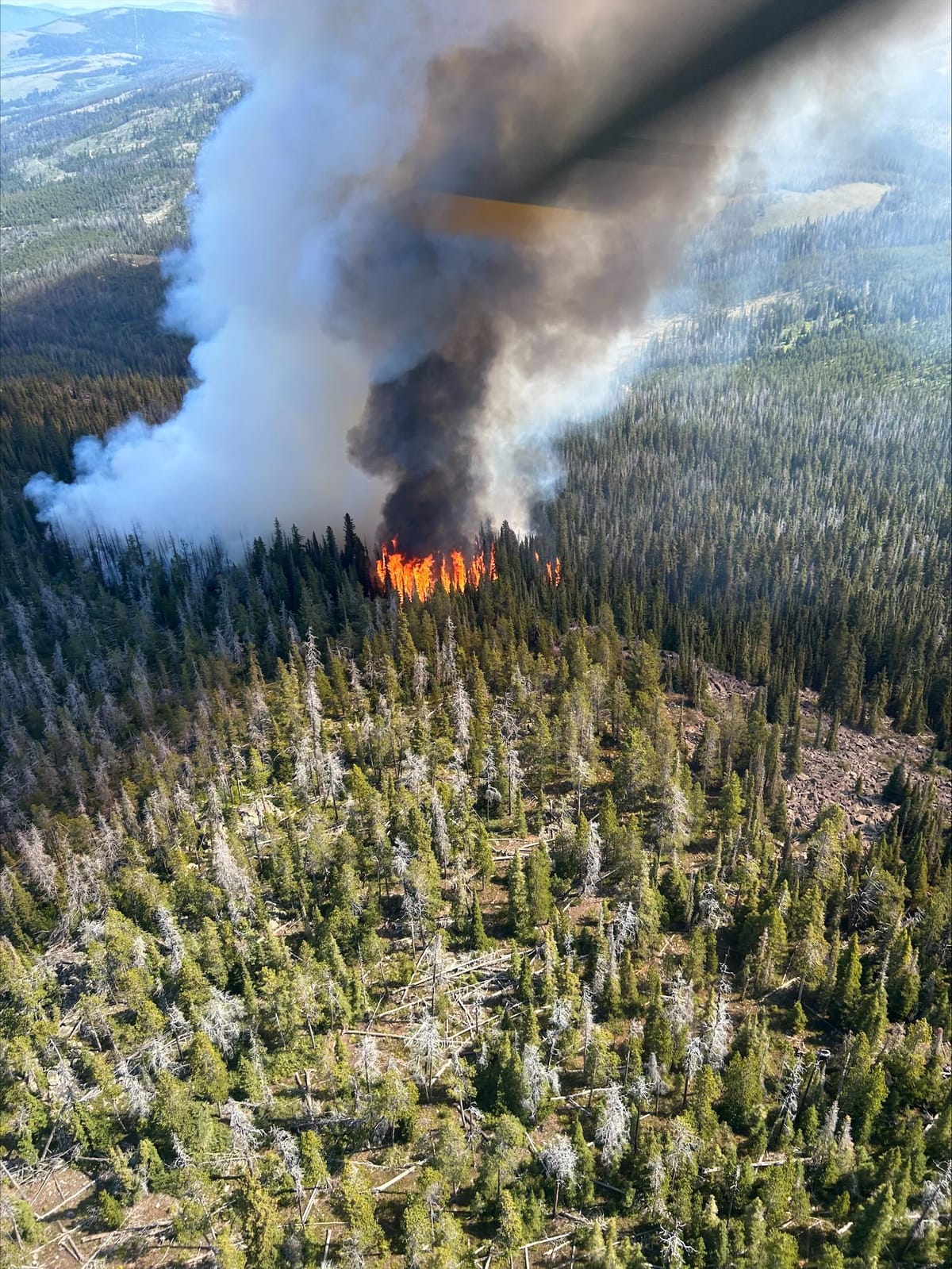 Evacuation Warning Issued Near Jericho Mountain Fire