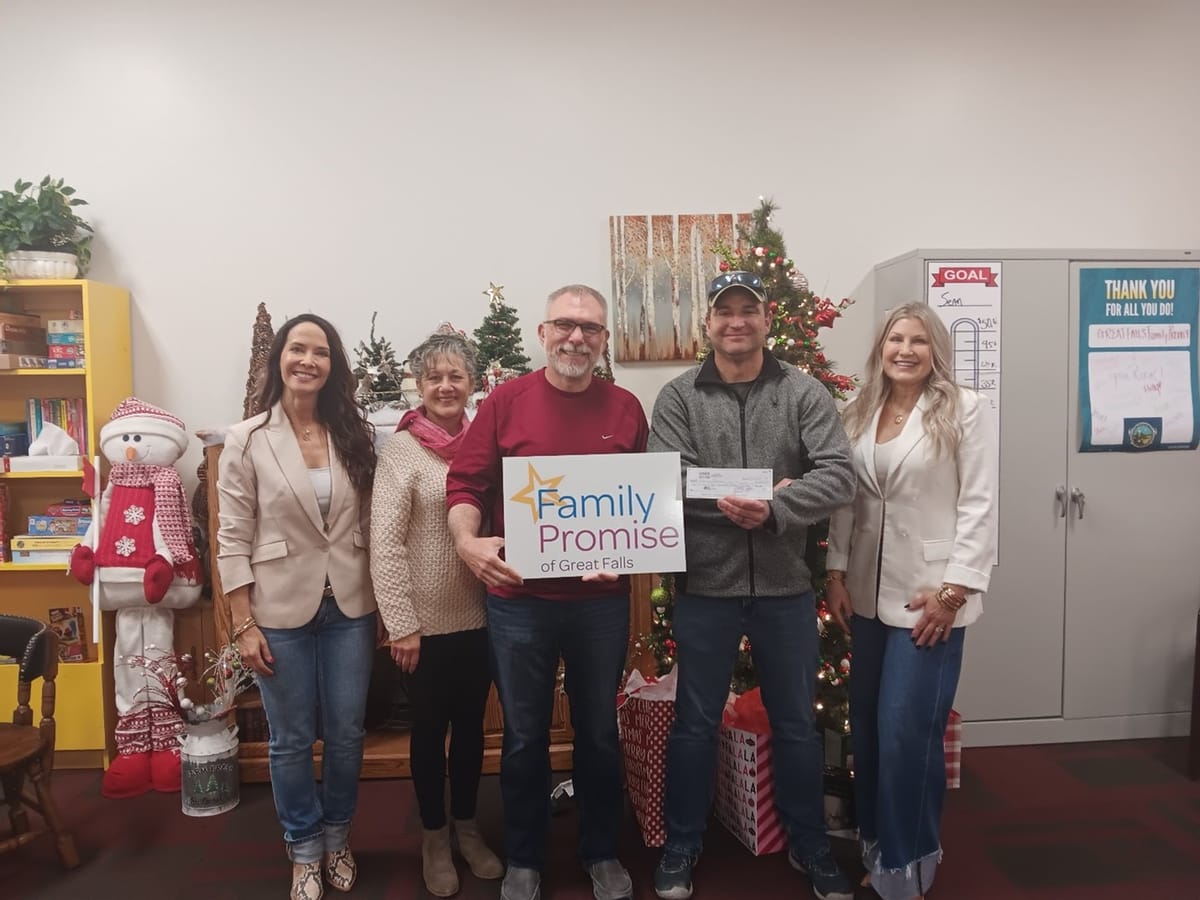 Family Promise of Great Falls Receives Generous Grant From 1,000 in Action