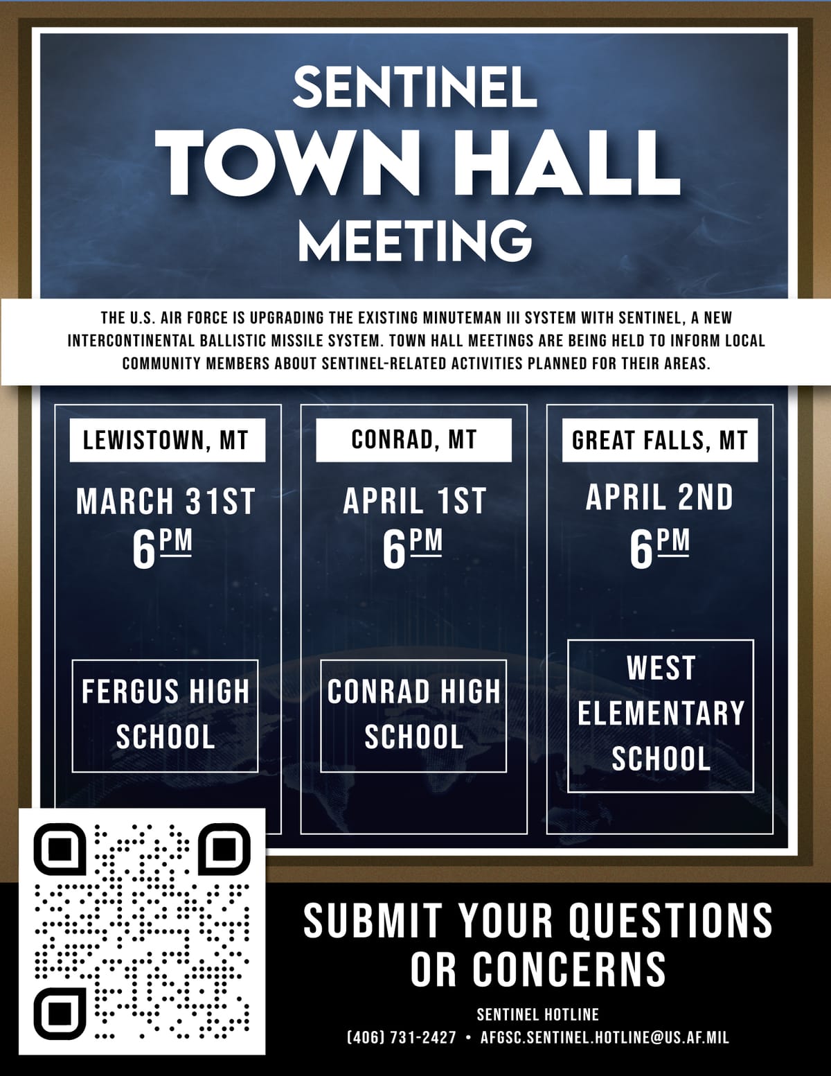 Air Force to Host Area Town Halls as Part of ‘Sentinel’ ICBM Program Growth