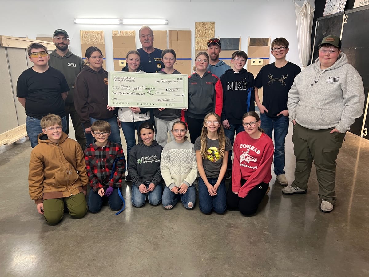 Weapons Collectors Society of Montana Announces Grant to the Pondera County Shooting Sports Club