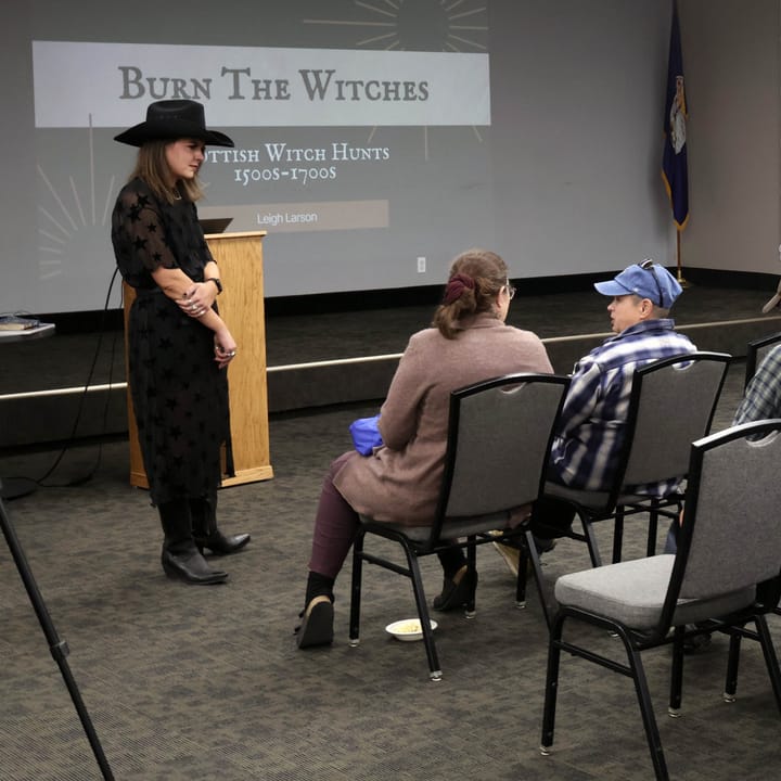 Explore the spooky lore of Scottish Witch Hunts with Leigh Larson on Wednesday, Oct. 15