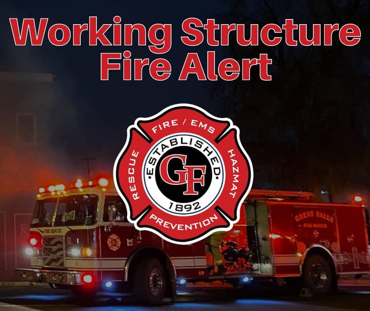 Great Falls Fire Rescue is on the Scene