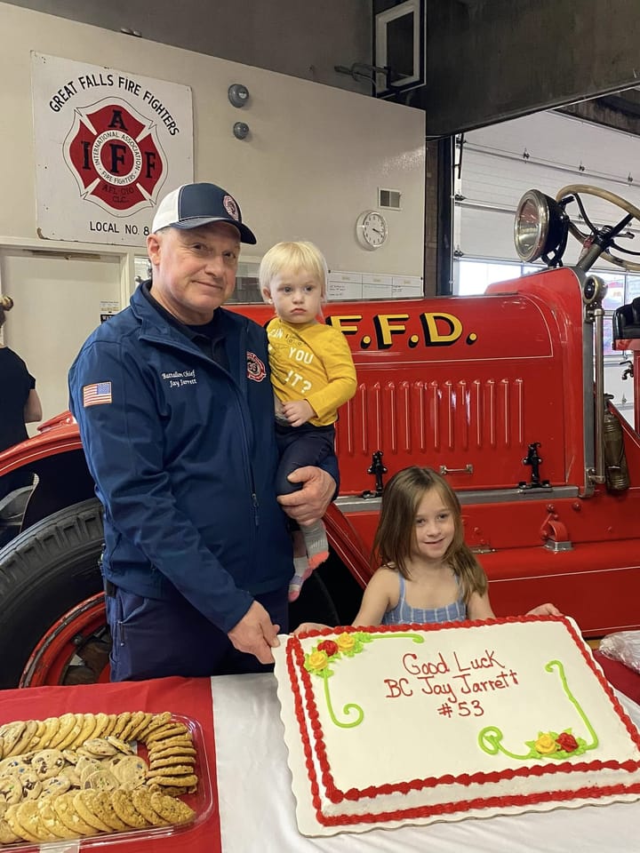 Great Falls Fire Rescue Battalion Chief Jay Jarrett Retires