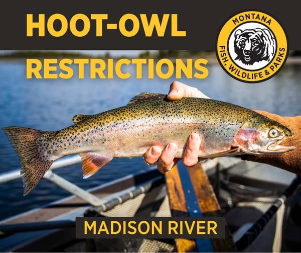 Hoot-Owl Restrictions Take Effect Today on Section of Madison River