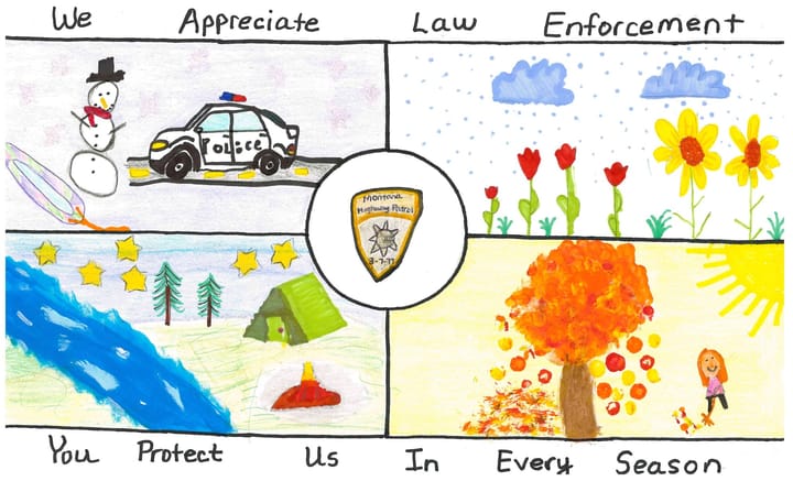 Jordyn Muggli Announced as Winner of the Fourth Annual Law Enforcement Appreciation Poster Contest