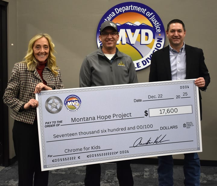 Montana Hope Project Receives Donation from Chrome for Kids Wish Fund