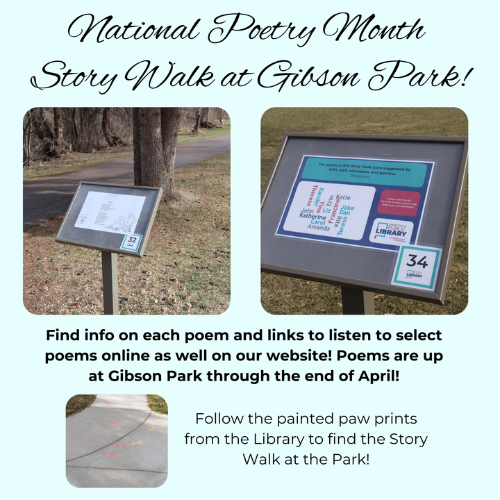 GFPL Celebrates National Poetry Month with a Special Poetry-Filled Story Walk at Gibson Park