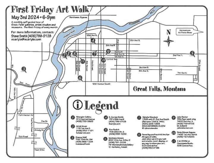 First Friday Art Walk - Benefitting the local Great Falls Arts Community