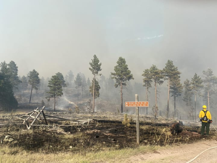Horse Gulch Fire July 9 afternoon photo credit inciweb.gov