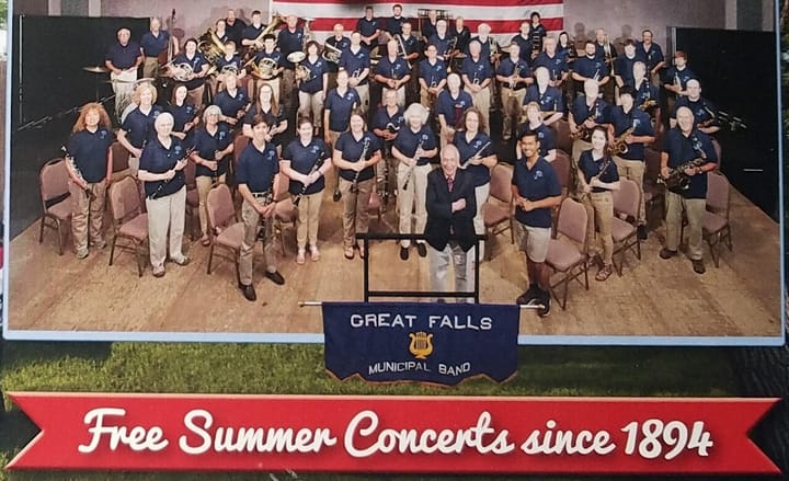 Great Falls Municipal Band Begins Weekly Concerts  June 19th