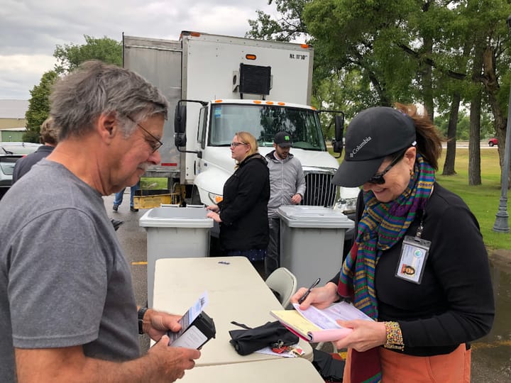 Great Falls Rotary Club Conducts Shred to end Polio