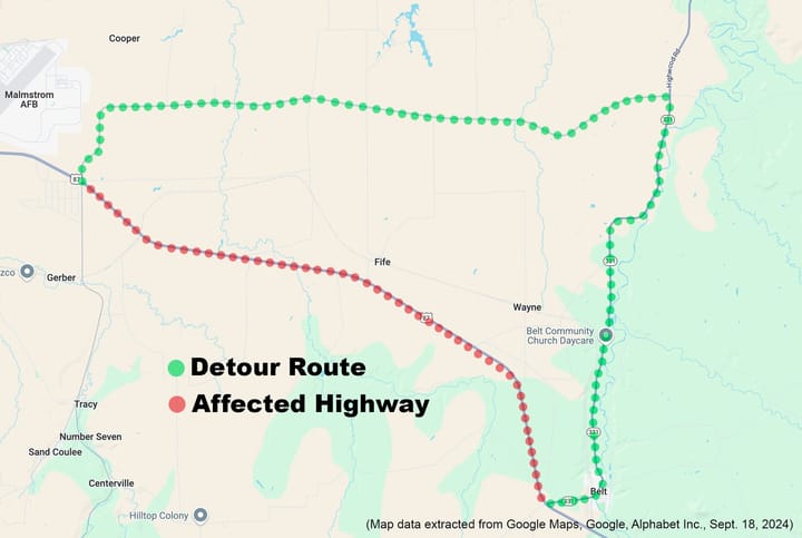 Montana Air National Guard - 120th Airlift Wing Announces Detour for Exercise September 25th